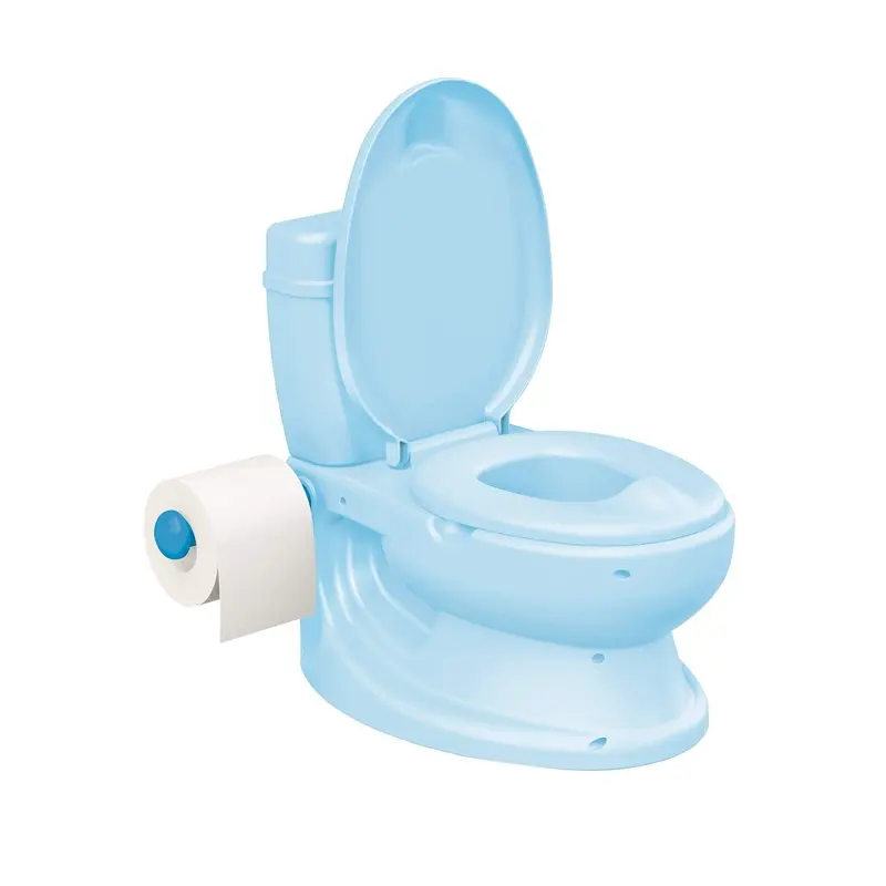

Toilet Training Potty Chair for baby or toddler with comfy toilet seat, cover, storage & paper roll holder, potty training for B