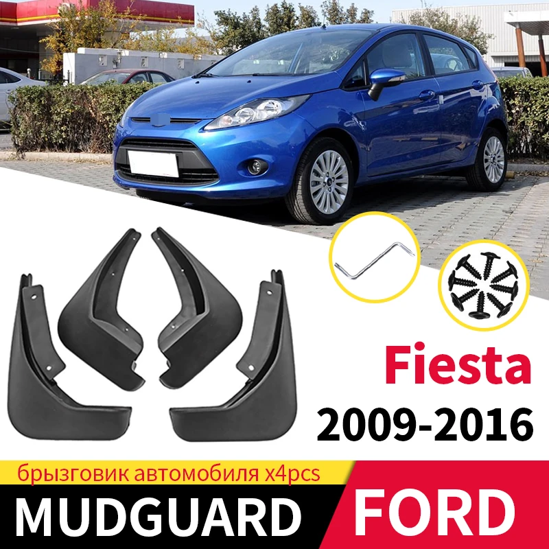

For Ford Fiesta MK7 2009-2016 Car Front and Rear Fender Fender Splash Guard Car Fender Fender Auto Parts 4pcs Accessories