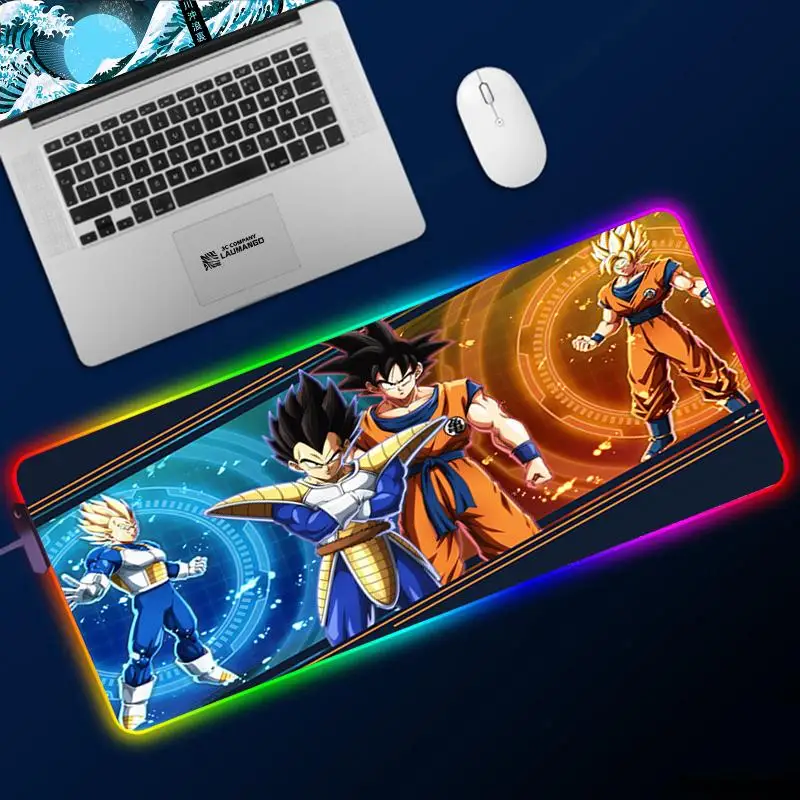

Игровой коврик для мыши с клавиатурой, дневные драгоценные шарики Goku Super DBZ, настольные игровые коврики Rgb, Настольный коврик для мыши, коврик...