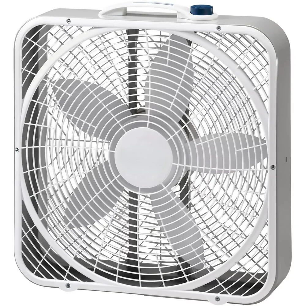 

Weather-Shield Performance Box Fan in Gray/White