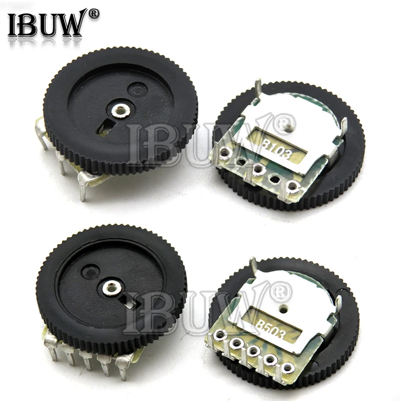 Потенциометры IBUW B102, B103, B203, B503, B1K, B10K, B20K, B50K 3Pin, 5Pin 10 шт.