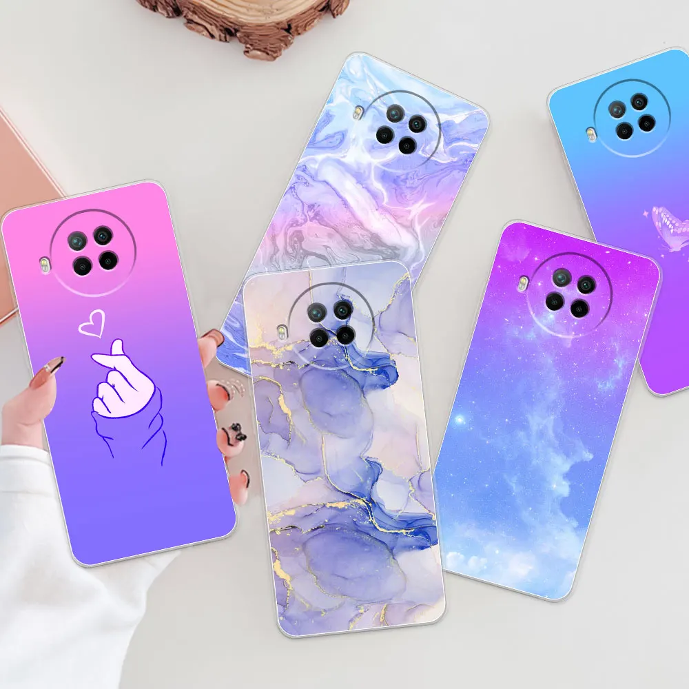 Чехол для Xiaomi Mi 10T Lite чехол Mi10T силиконовая прозрачная задняя крышка с мультяшным