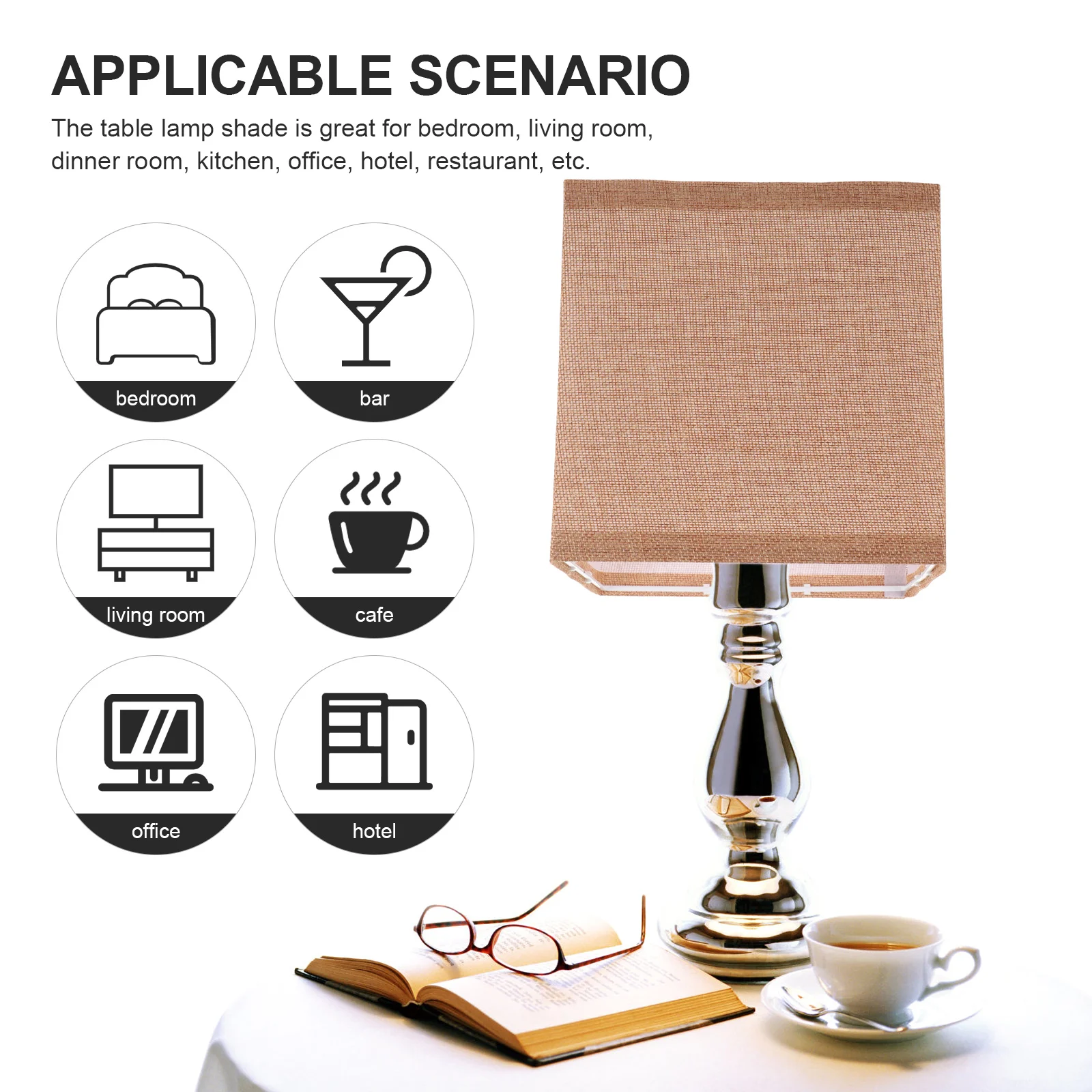 Абажур из ткани аксессуары для стола винтажные квадратные абажуры гостиной