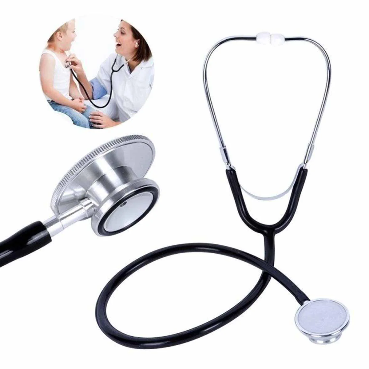 

1PC Durable Double-sided Stethoscope Auscultation Aid Tool for Schools Clinics Home Use