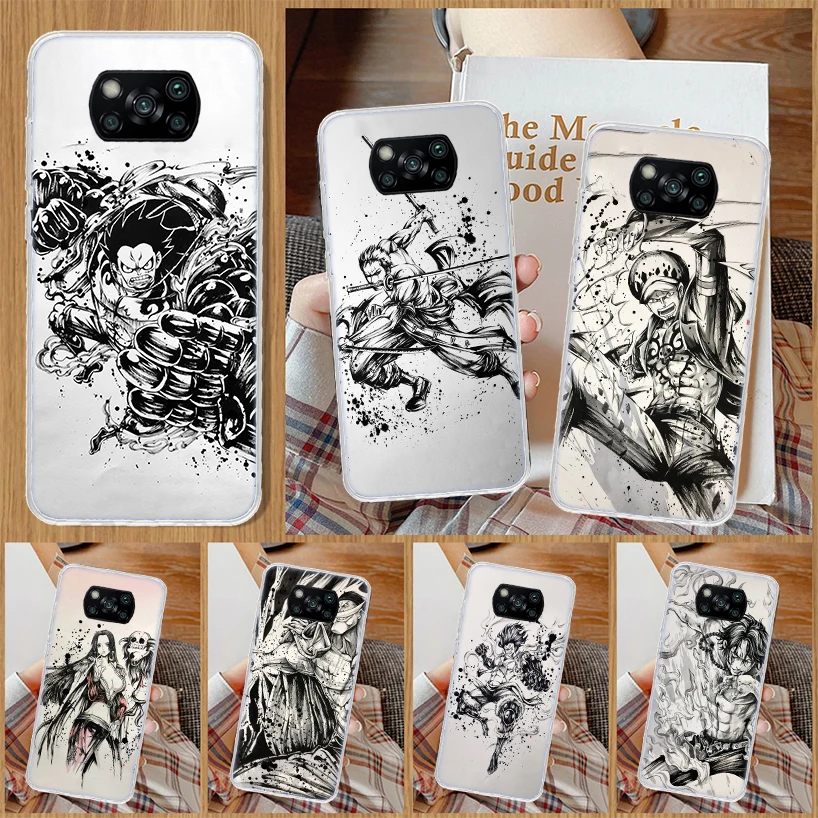 

One Piece Phone Case For Xiaomi Poco X3 GT X4 Nfc F3 F2 F1 M3 M2 M4 Pro Mi Note 10 Lite A3 A2 A1 CC9E Shell Coque