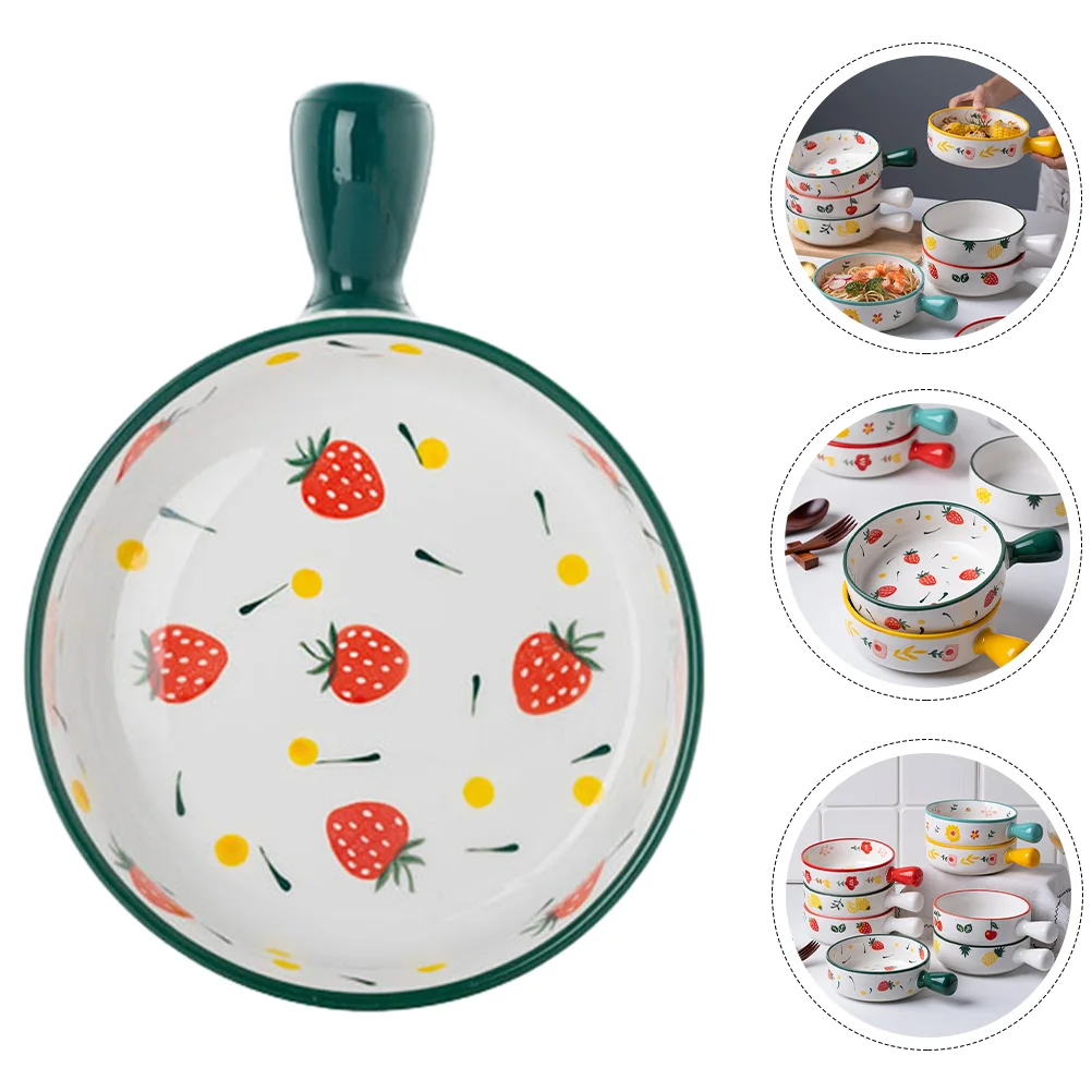 

Baking Dish Ceramic Pan Bowl Bowlssoup Porcelain Serving Handle Lasagna Onion Round Handles Ramekins Rice New Year Strawberry