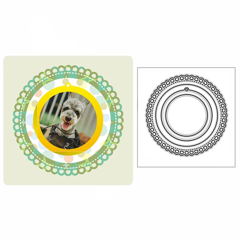 

New 2022 Four Circular Base Plates Metal Cutting Dies For DIY Scrapbooking and Card Making Embossing Craft Decorative No Stamps