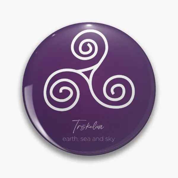 Wicca Triskelion мягкая булавка на пуговицах женская мода ювелирные изделия одежда