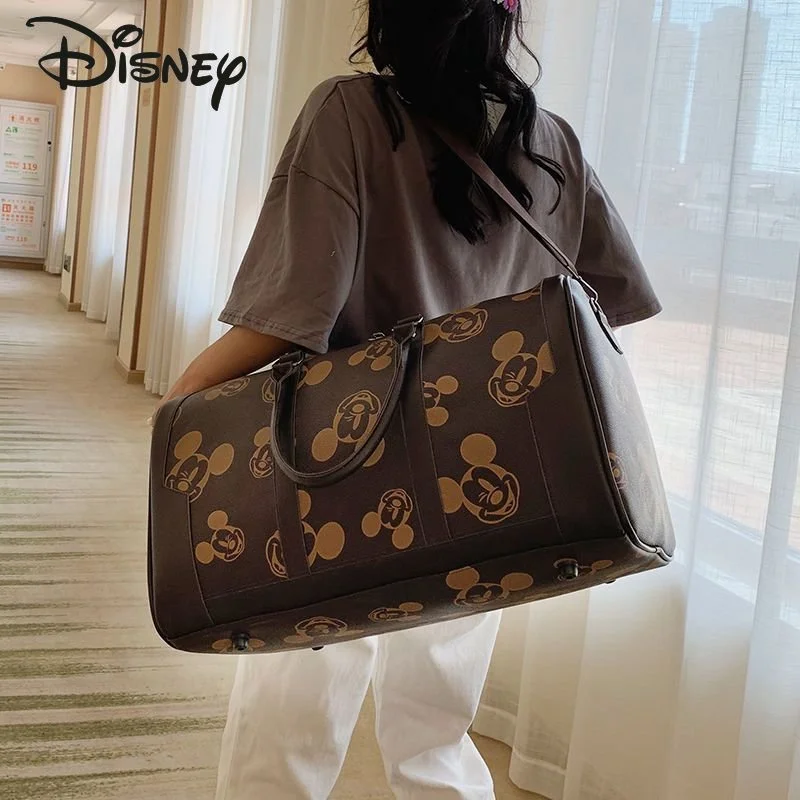 Disney Mickey New Unisex Travel Bag Fashionable High Quality Fitness Bag Popular Large Capacity Simple Handheld Luggage Bag