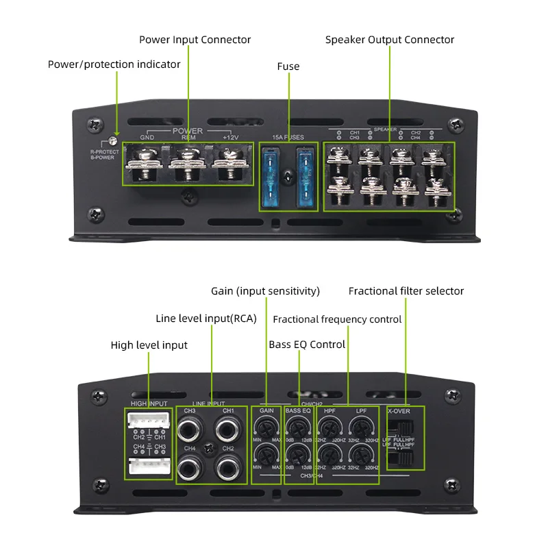 Sennuopu Автомобильная аудиосистема и усилители Автомобильный усилитель звуков Dsp