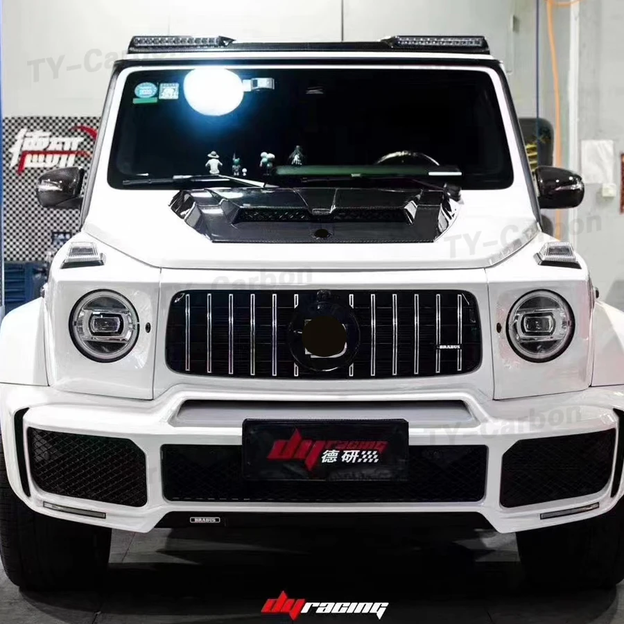 Для Mercedes-Benz G class W463A W464 G500 G55 G63 G350 Настоящее углеродное волокно Высококачественная передняя крышка вентиляционного капота двигателя FRP 2019-2023 (art.: 3920cbd45a362) - 3920cbd45a362