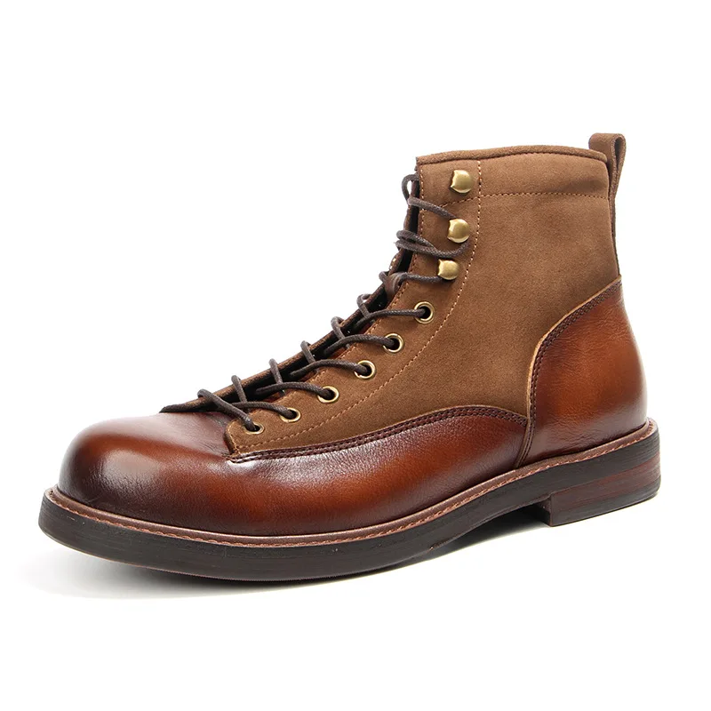 CLAIAMI мужские ботильоны ручной работы походные ботинки для мужчин из натуральной