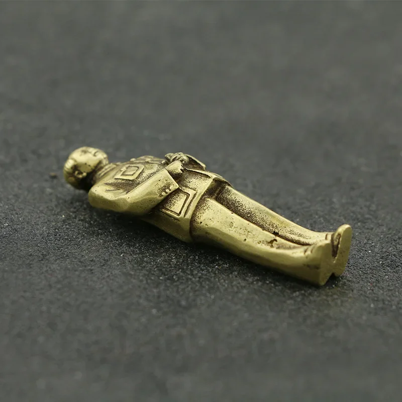 Латунные Ретро председатель Мао фигурки автомобильный брелок латунный кулон