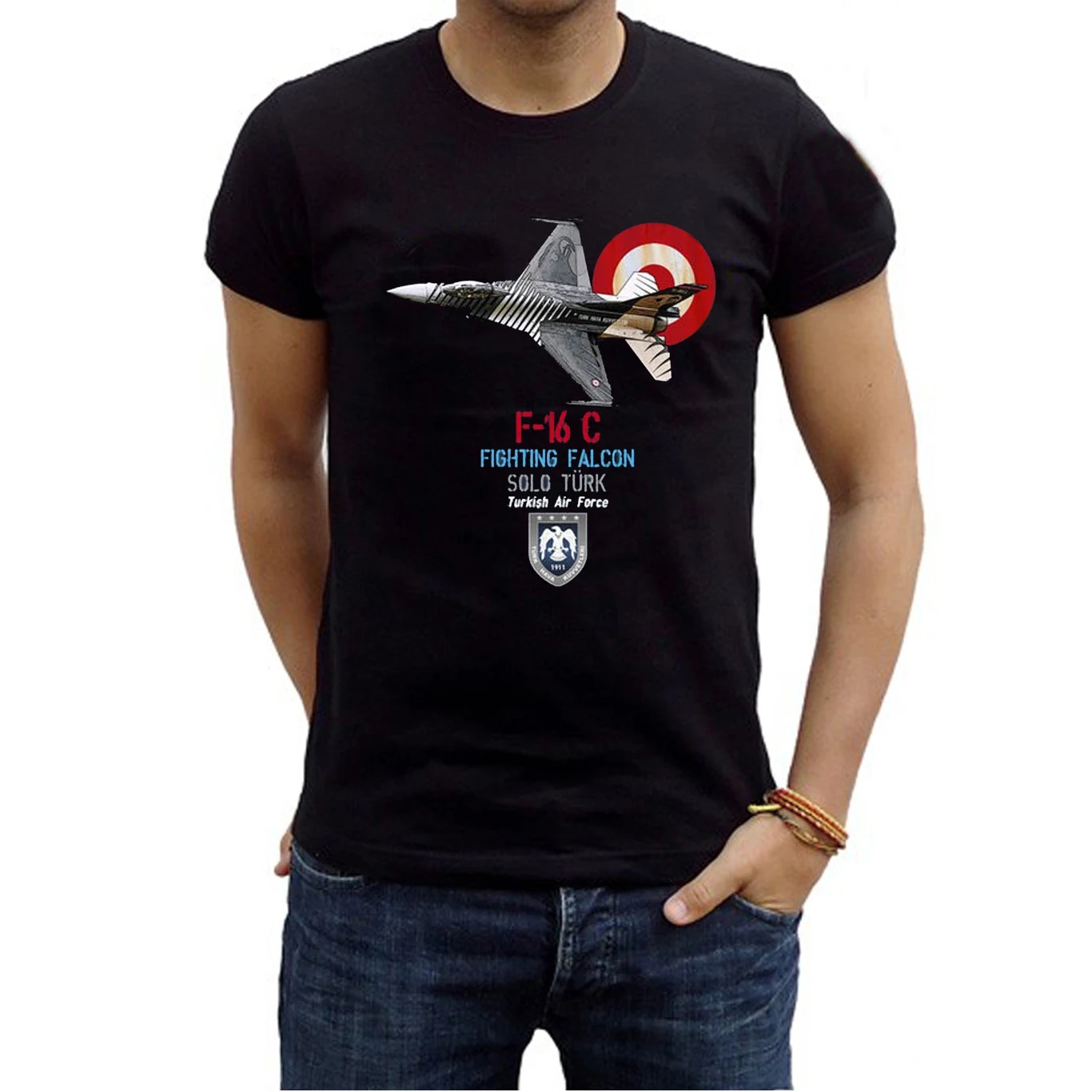 

Turkish Air Force F-16 Fighting Falcon Fighter Aircraft T Shirt New 100% Cotton Short Sleeve O-Neck T-shirt Casual Mens Top