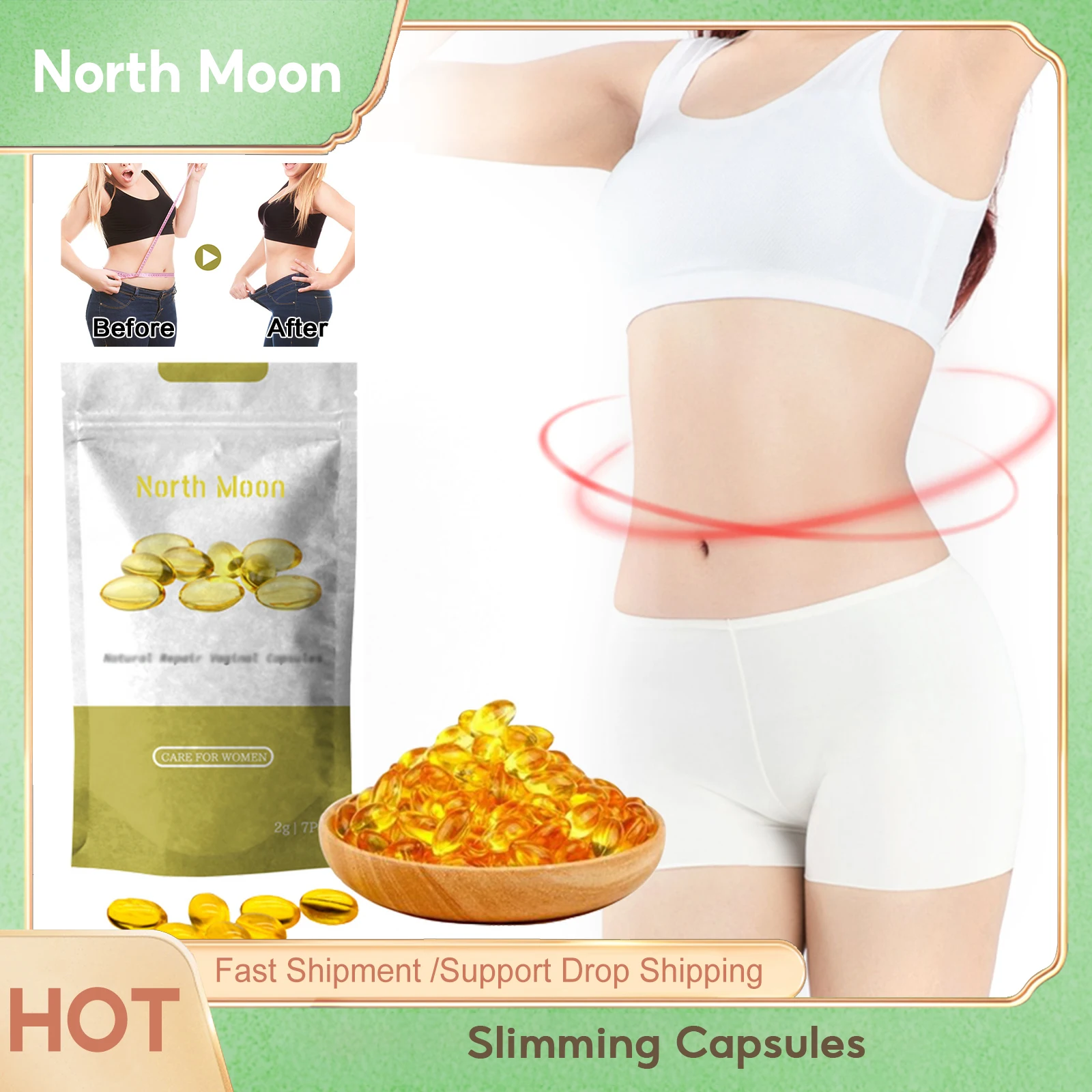 

Slimming Capsules Vagina Tightening Fat Burning Weight Loss Body Shaping Belly Flat Anti Cellulite Women Detox Slimming Pills