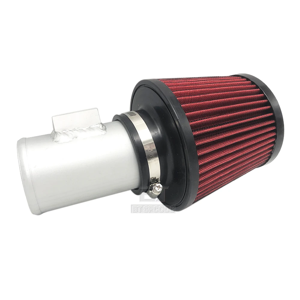 Крутое воздушное всасывание Система серебристой алюминиевой трубы с коническим фильтром для Mitsubishi ASX Lancer Outlander on.