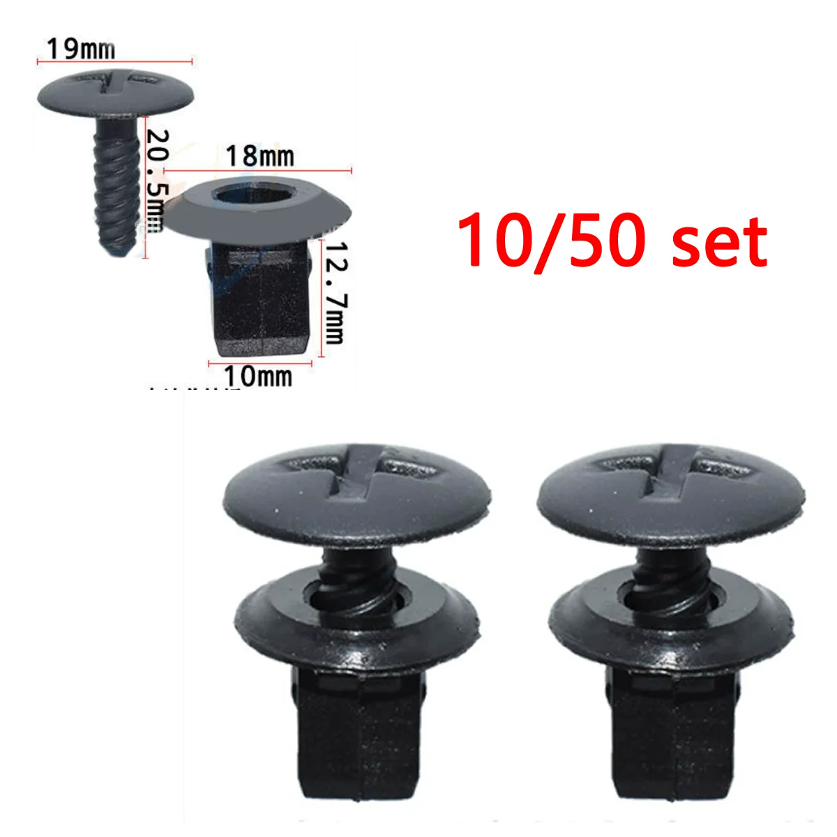 

10/50 комплектов для VW T5 TRANSPORTER LT, фара двигателя, винты для крышки аккумуляторной батареи 7H0915450