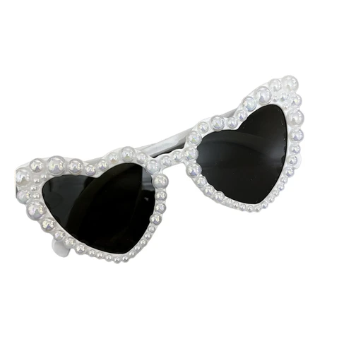 Солнцезащитные очки в жемчужной оправе для свадебной вечеринки для невесты, карнавалов для взрослых, очки для фотосъемки, очки в