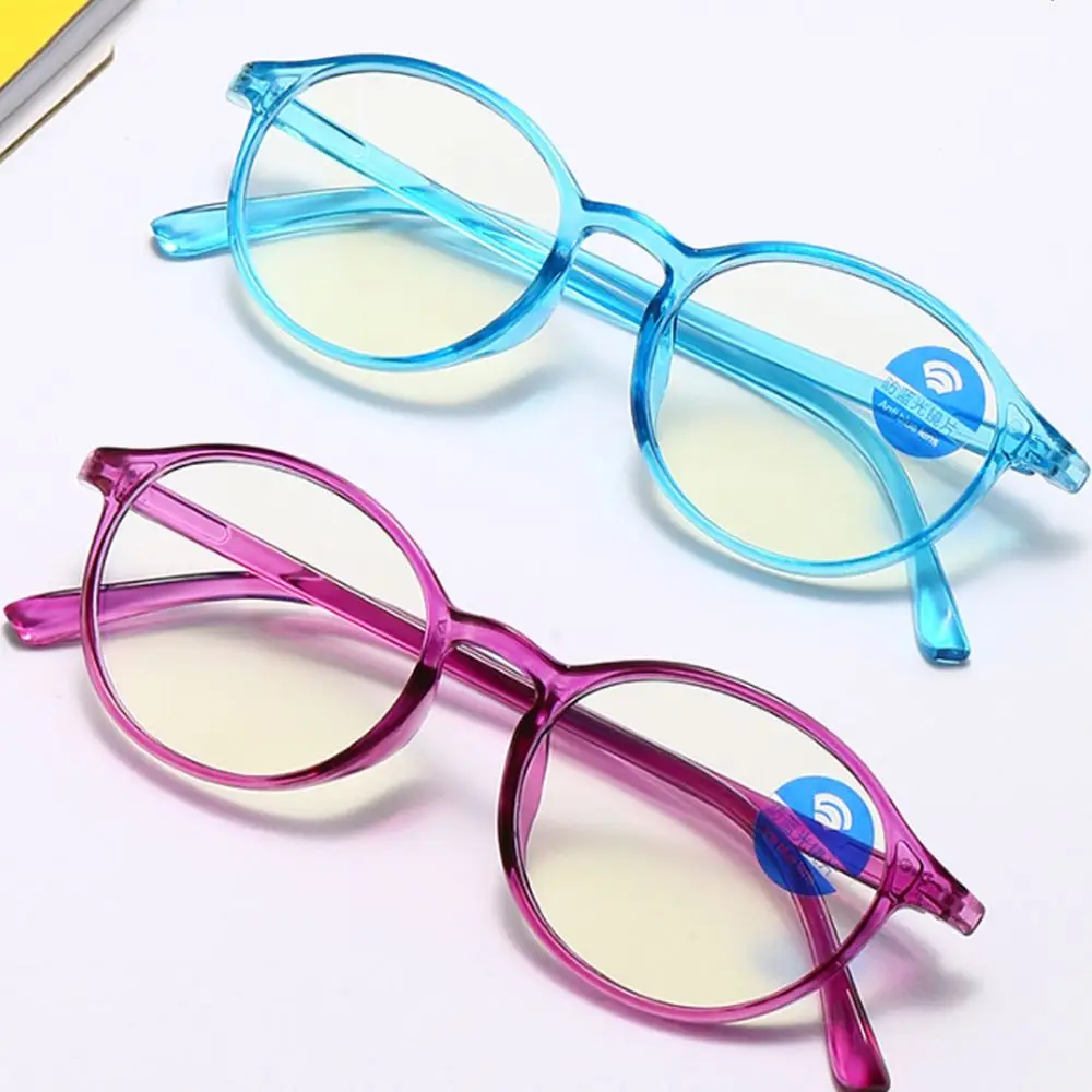 

Round Anti-blue Light Kids Ultra Light Flexible Safety Children Computer Eye Protection Fashion Boys Girls Eyewear UV400