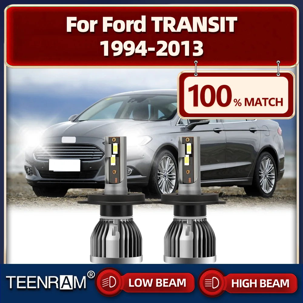 6000 лм H4 Canbus светодиодный фары 3570 K 1994 CSP чипы автомобильные лампы 12 В 24 для Ford TRANSIT