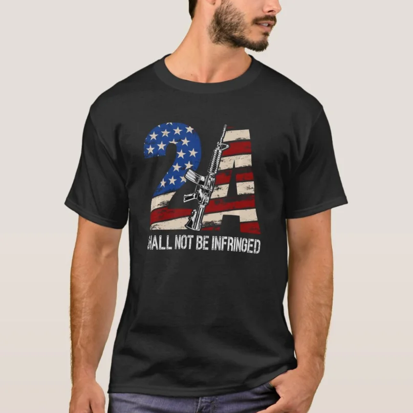 

Ar15 Rifle 2nd Amendment Patriotic Gun Owner T-Shirt 100% Cotton O-Neck Summer Short Sleeve Casual Mens T-shirt Size S-3XL