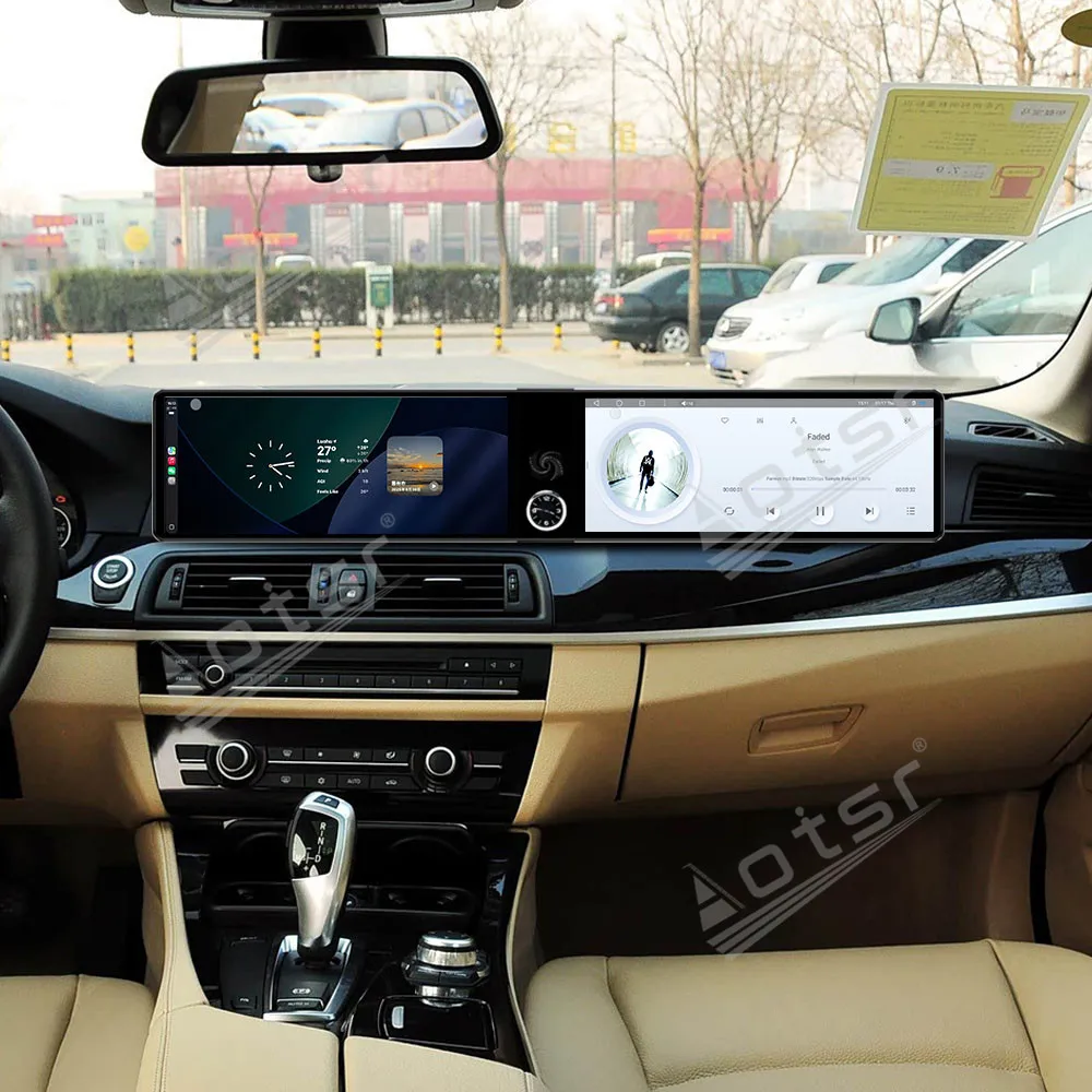 Фото Двойной 12,3 ‘’ Android 13 для BMW 5 серии CIC/NBT 2010-2017 GPS-навигация Carplay Автомобильный радиоприемник HD Сенсорный экран Стерео Авто №2