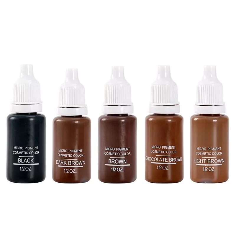 New in Bottle 1/2 oz  Permanent Makeup Micro pigments Set BTCH Tattoo Ink Cosmetic 15ml Kit For Tattoo Eyebrow Lip Make up Mixed