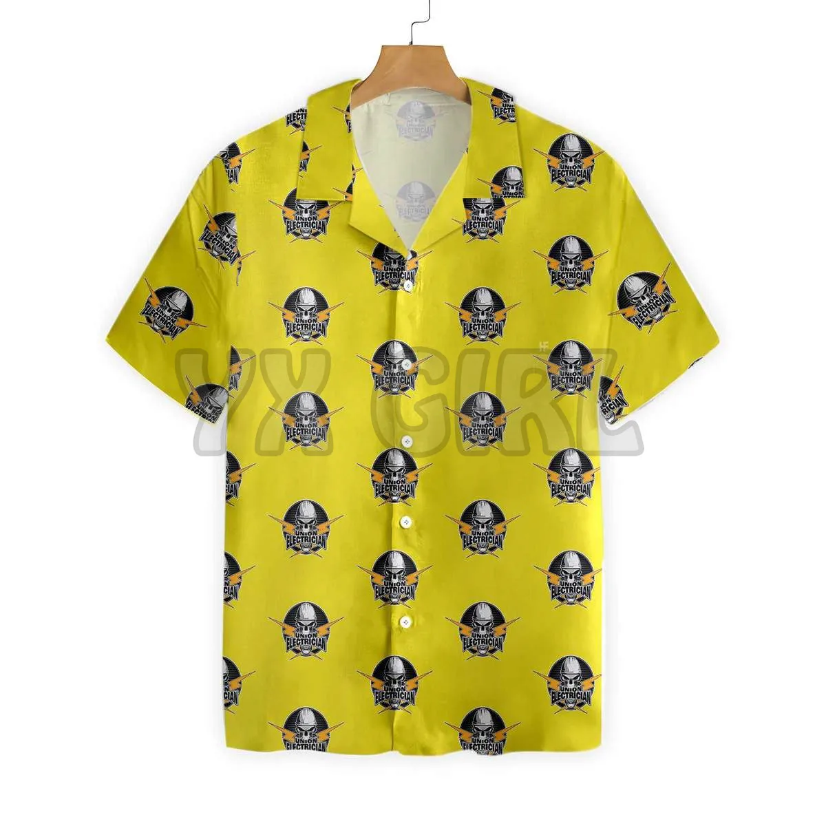 Chef & Knife Skull  3D All Over Printed Hawaiian Shirt Men's For Women's Harajuku Casual Shirt Unisex