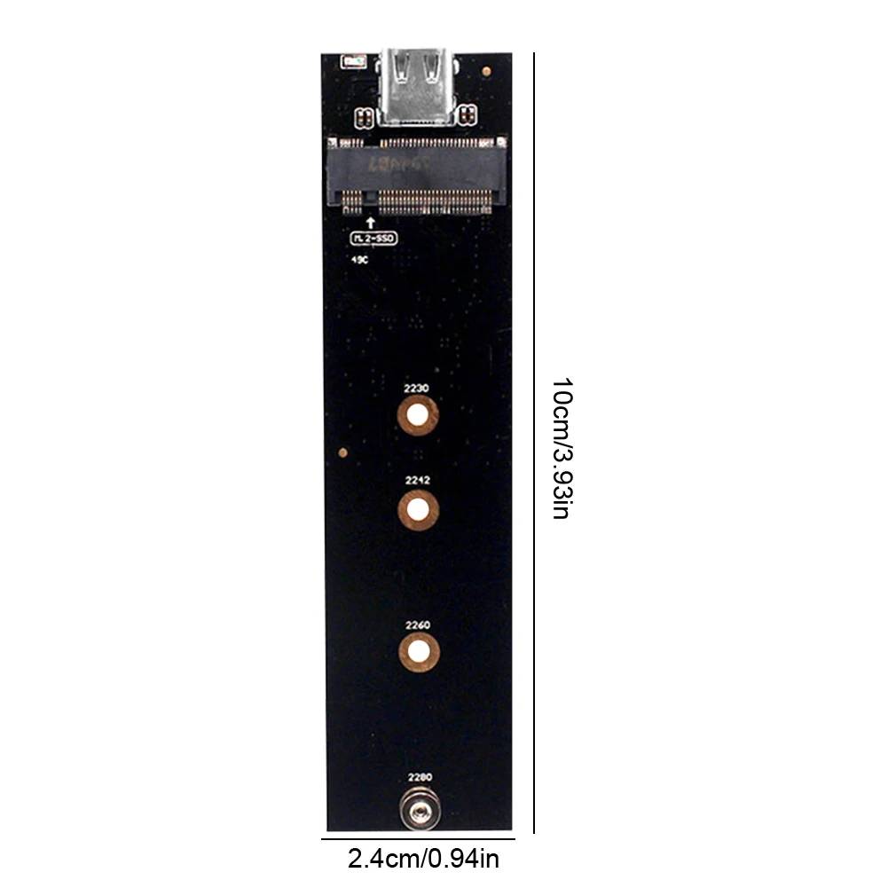 Переходная плата M.2 к USB 3.1 типа C, 10 Гбитс, 6 Гбитс, адаптер SATANVME SSD-USB 3.1 типа C для 2230 2240 2260 2280 M2 SSD (art.: 3920cce69d02f) - 3920cce69d02f
