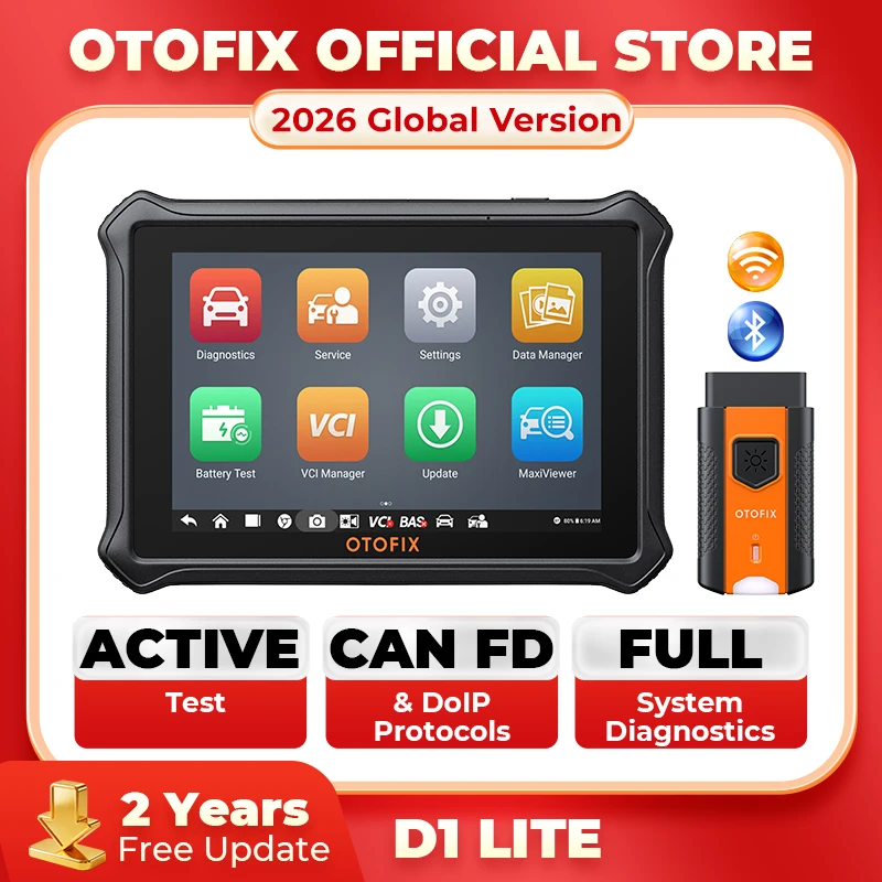 

OTOFIX D1 Lite Bluetooth сканер двунаправленный диагностический инструмент 2-летнее бесплатное обновление все системы диагностический сканер AutoAuth FCA SGW