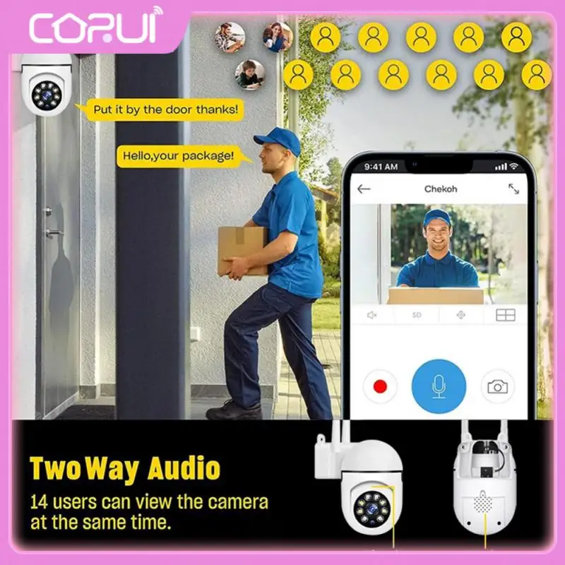 

Наружная камера видеонаблюдения с функцией ночного видения и Wi-Fi, 2,4 ГГц