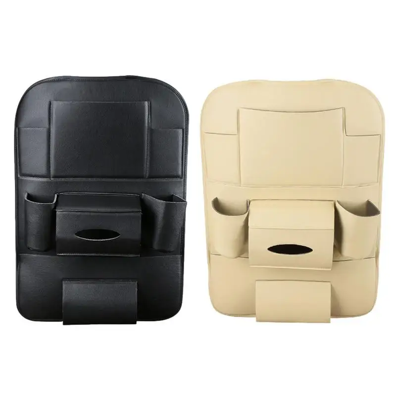 

Car Back Seat Organizer Leather Sag Proof Multifunctional Car Seat Organizer Storage Compartments Car Interior Accessories