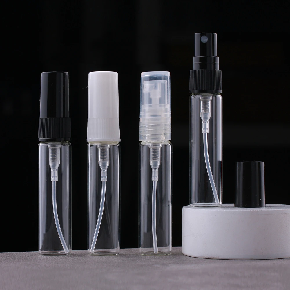 5 мл мини многоразовые флаконы для духов портативные стеклянные с распылителем