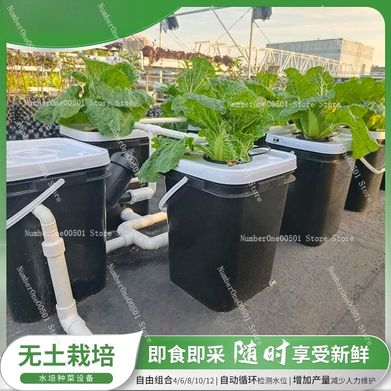 Фото Оборудование для беспочвенного выращивания: система RDWC для домашнего балкона, голландская бочковая система для посадки растений №2