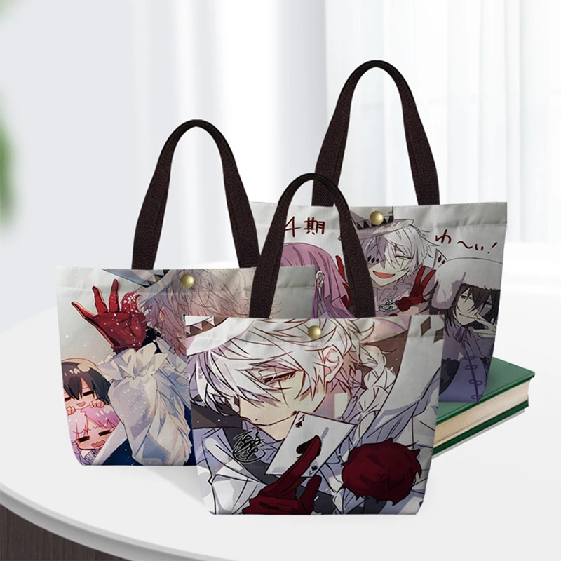 

Nikolai Gogol (Bungou Stray Dogs) Print Handbag Women Casual Linen Totes Underarm Top Handle Bag Lady Shopping Lunch Travel Bags