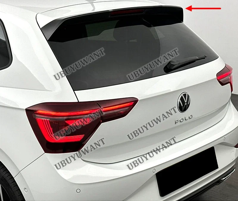 Фото Спойлер на крышку багажника в стиле GTI для Volkswagen POLO 9 (2022-2023), ABS, аксессуар для автомобиля №1