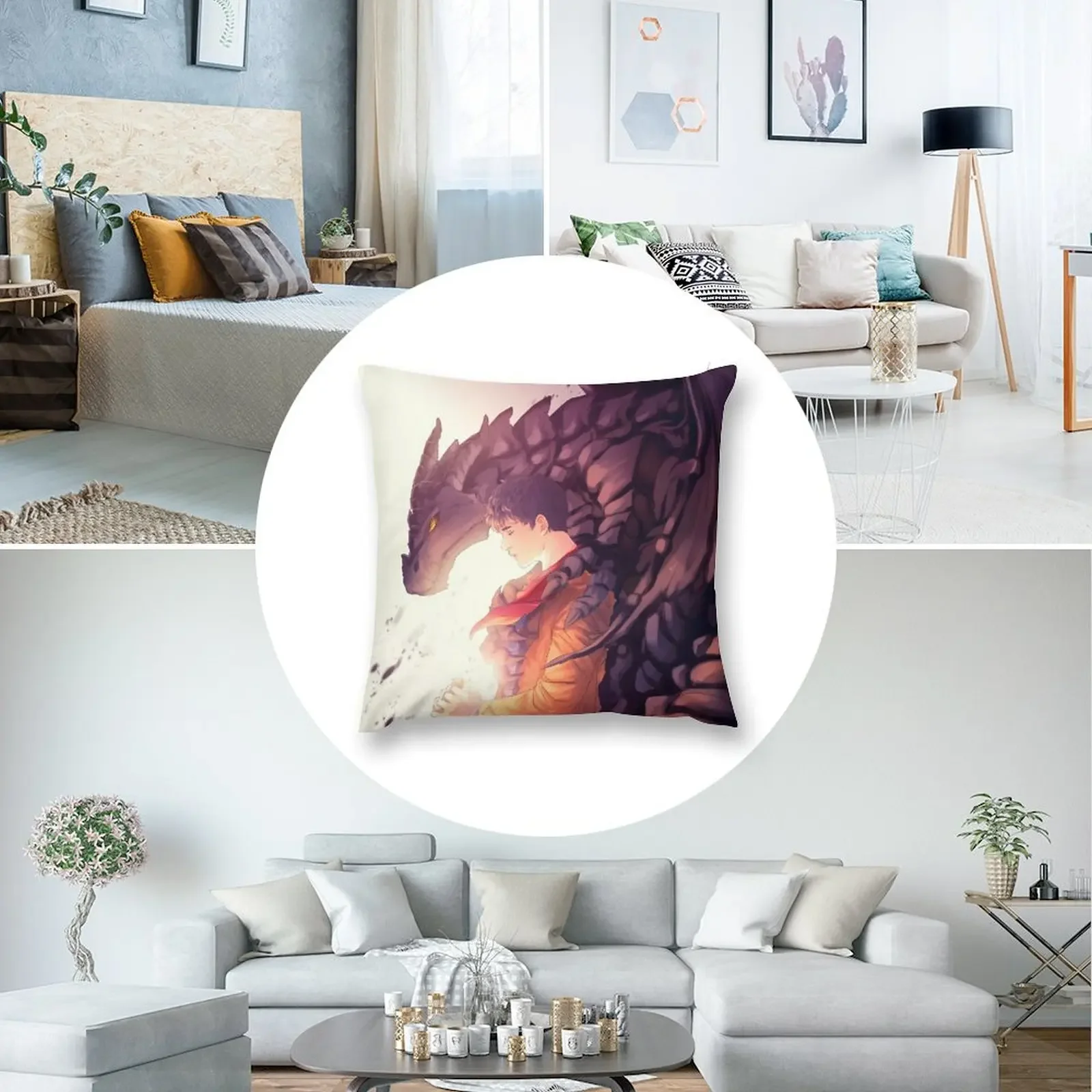 Декоративная подушка The Last Dragonlord White Edition рождественские украшения чехол для