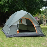 outdoor camping tent upgraded waterproof double layer 3 4 person travelling fishing hiking sun shelter 200x200x130cm