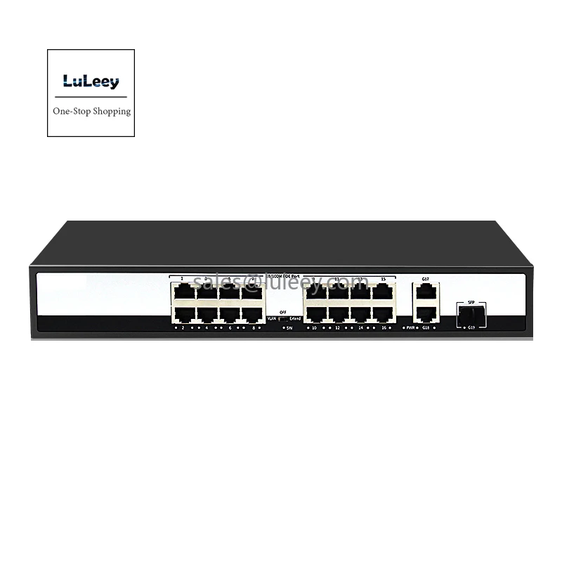 100M/1000M 4/5/8/10/16/24/48 SFP POE Ethernet switch Built-in power supply monitoring Compatible with Haikang Dahua TP camera |