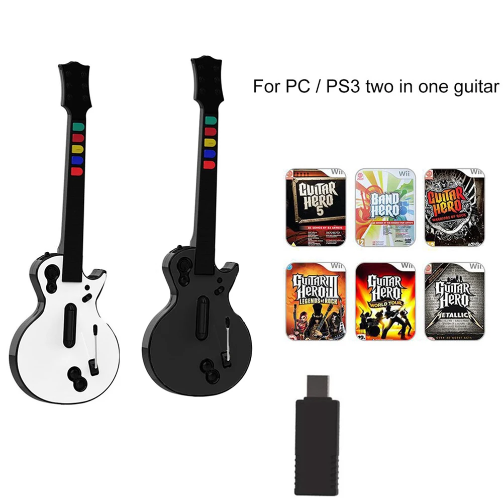 

Беспроводной контроллер для гитары Hero 2,4G RF для ПК PS3, совместимый с гитарой Hero Rock Band 3 2, игровой пульт дистанционного управления, джойстик, ко...