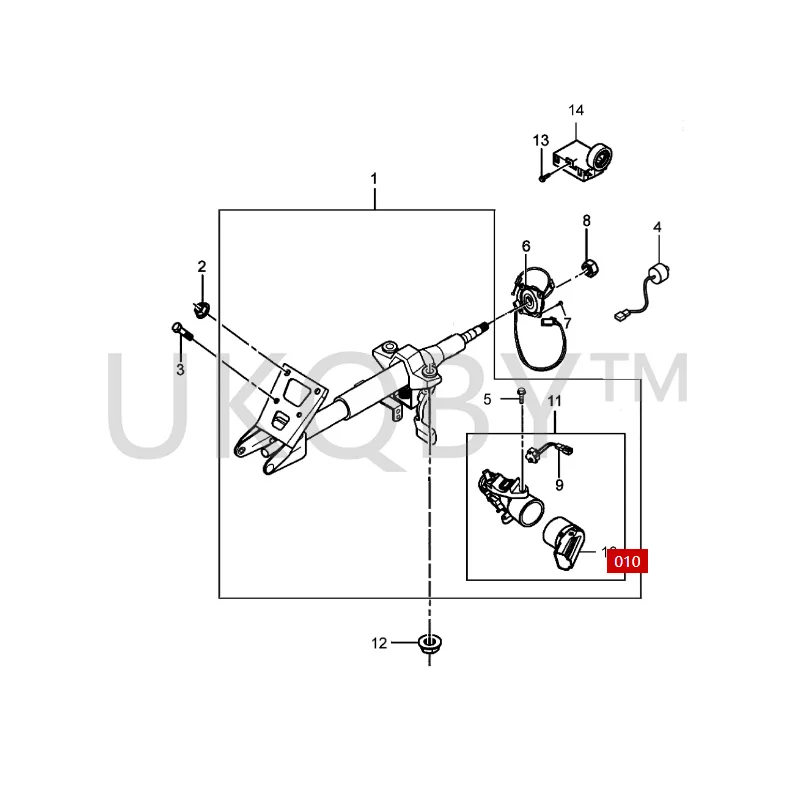 96238726 12637666 подходит для Bu ic k Excelle Jingcheng замок стартера зажигания цилиндрического