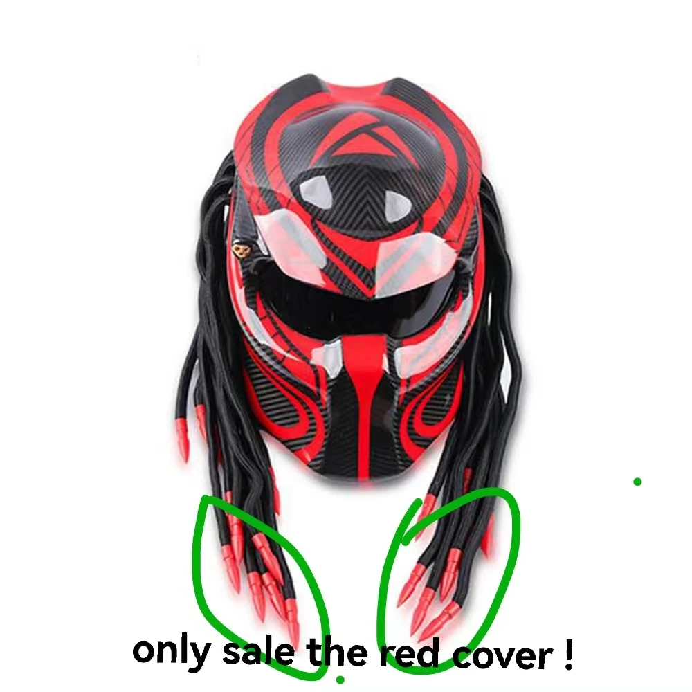 Мотоциклетный шлем хищника крышка анфас Железный Воин человек личность