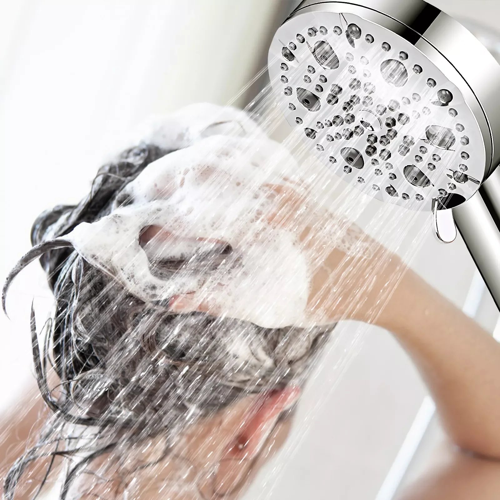 

Насадка для душа высокого давления с 9 настройками распыления ручная насадка для душа с фильтром из хлопкового шланга домашняя насадка для ...