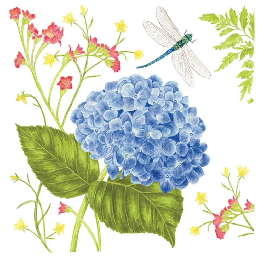 

Blue Hydrangea Flour Sack Kitchen Towels (set of 2)
