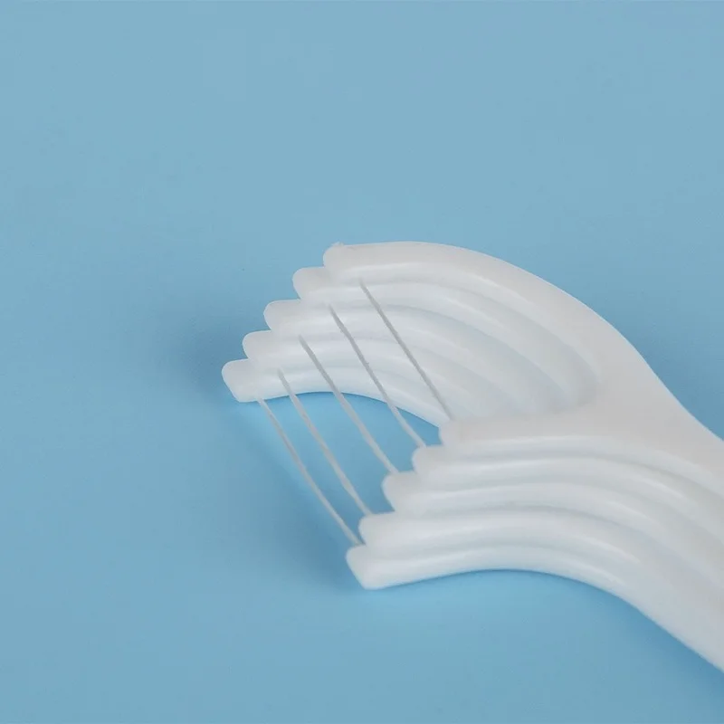 500 шт./лот одноразовый зубной Флоссер межзубная щетка зубная палочка зубочистка