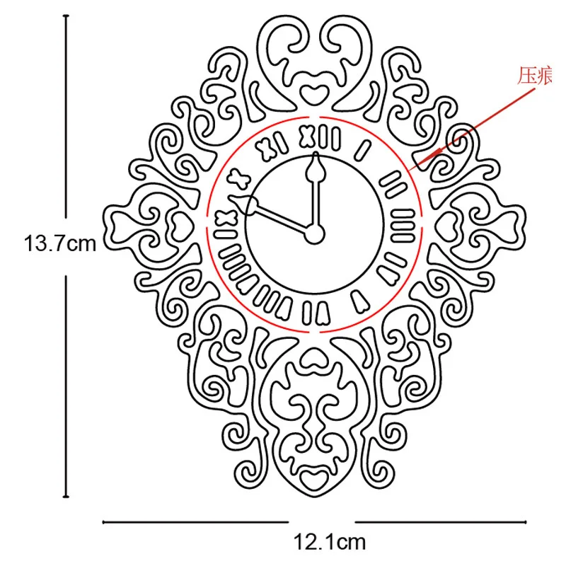

Lace Love Heart Clock Wedding 2022 New Arrival Metal Cutting Dies Decorative Scrapbooking Album Knife Blade Punch Embossing Art