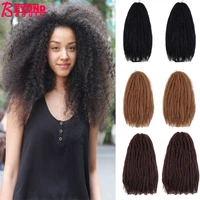 afro kinky braiding hair 18 inch synthetic crochet marly braids hair extensions 20 strandspack 100gnatural black ombre