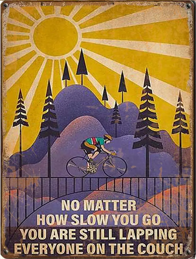 

Неважно, как медленно вы все еще приклеиваете жестяные знаки, ретро стиль, украшение стен, металл, 20X30 см