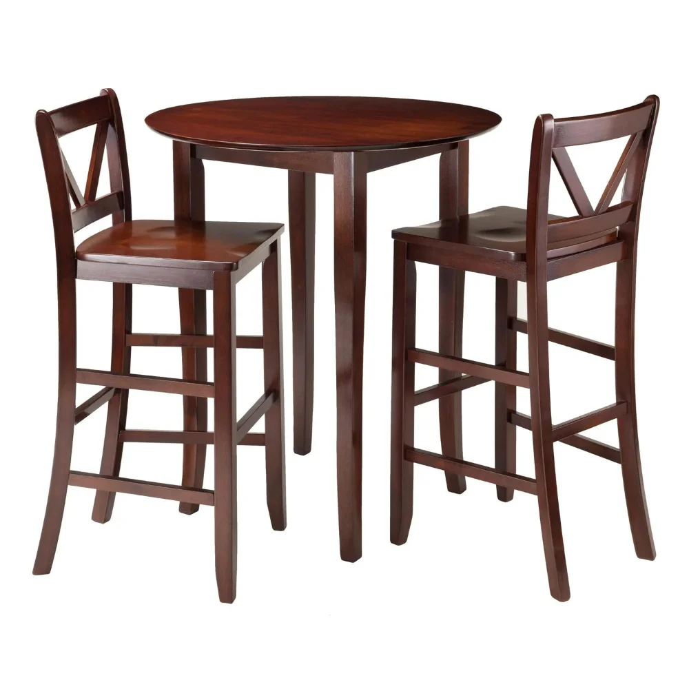 

Winsome Trading Fiona 3 Piece Counter Height Round Dining Table Set