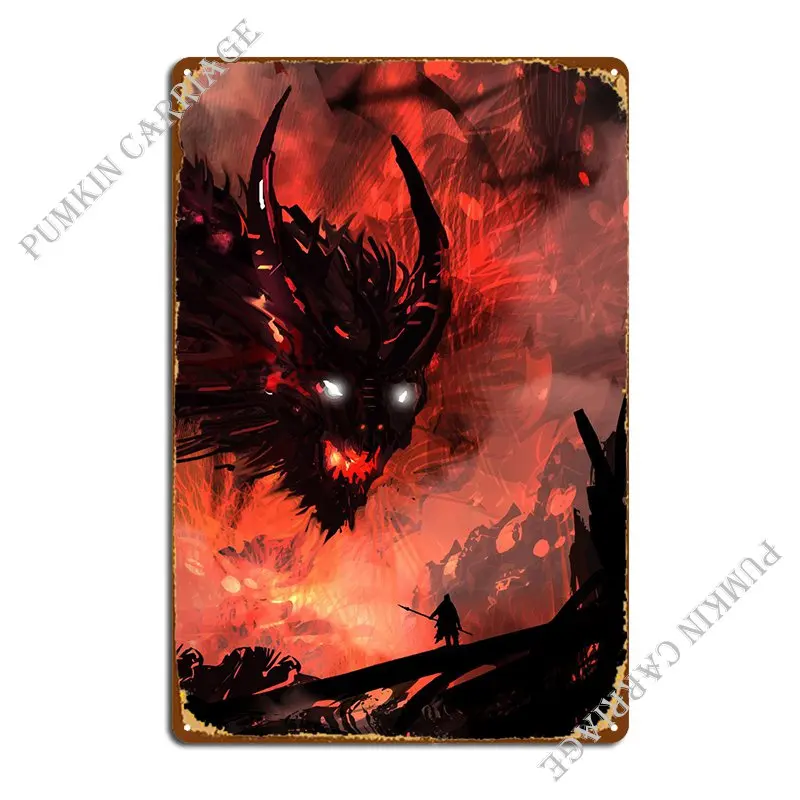 

Dragon Metal Sign Garage Garage Living Room Cinema Tin Sign Poster